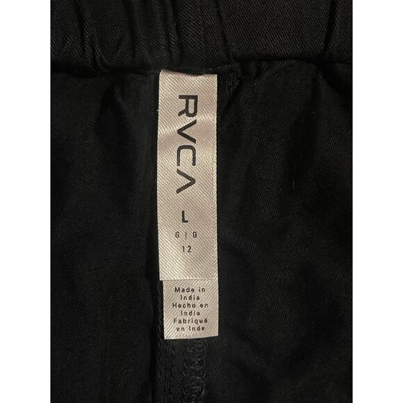 RVCA Large Black Linen Shorts - Picture 4 of 5